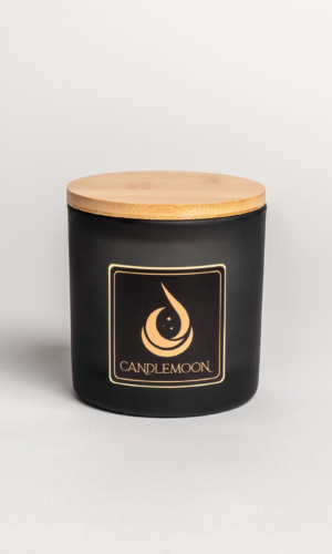 Black Luna with Wooden Lid 350ml