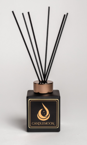 Black Square Diffuser with Bronze Lid 210ml